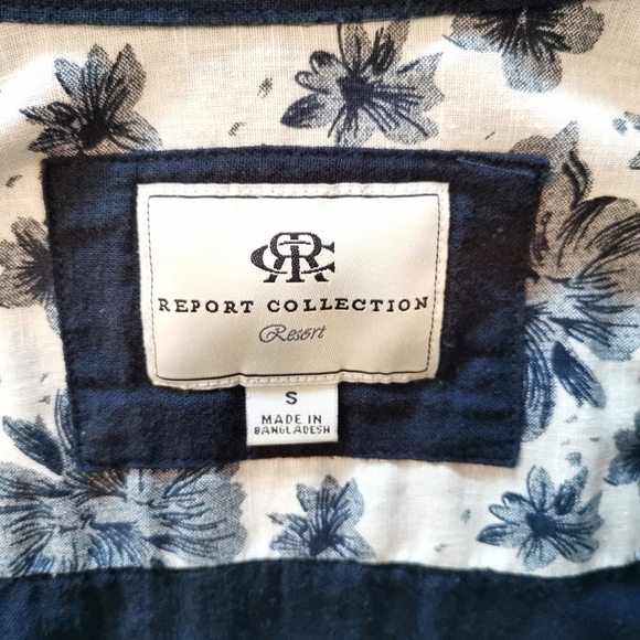 REPORT COLLECTION Men's elegant linen cotton shirt - Picture 6 of 12